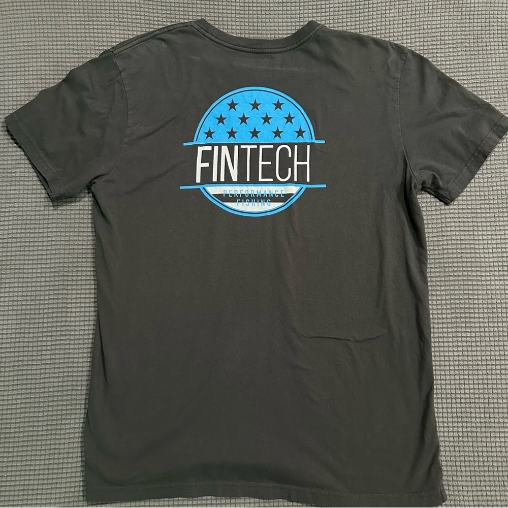 LIMITED TIME $4 ITEM!! Men's Dark Gray Graphic Tee by Fintech - Picture 3 of 3